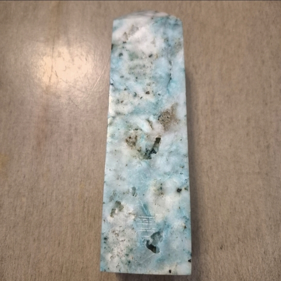 Natural Chrysocolla Blue Green Crystal Point Obelisk Tower #6 - Picture 7 of 11